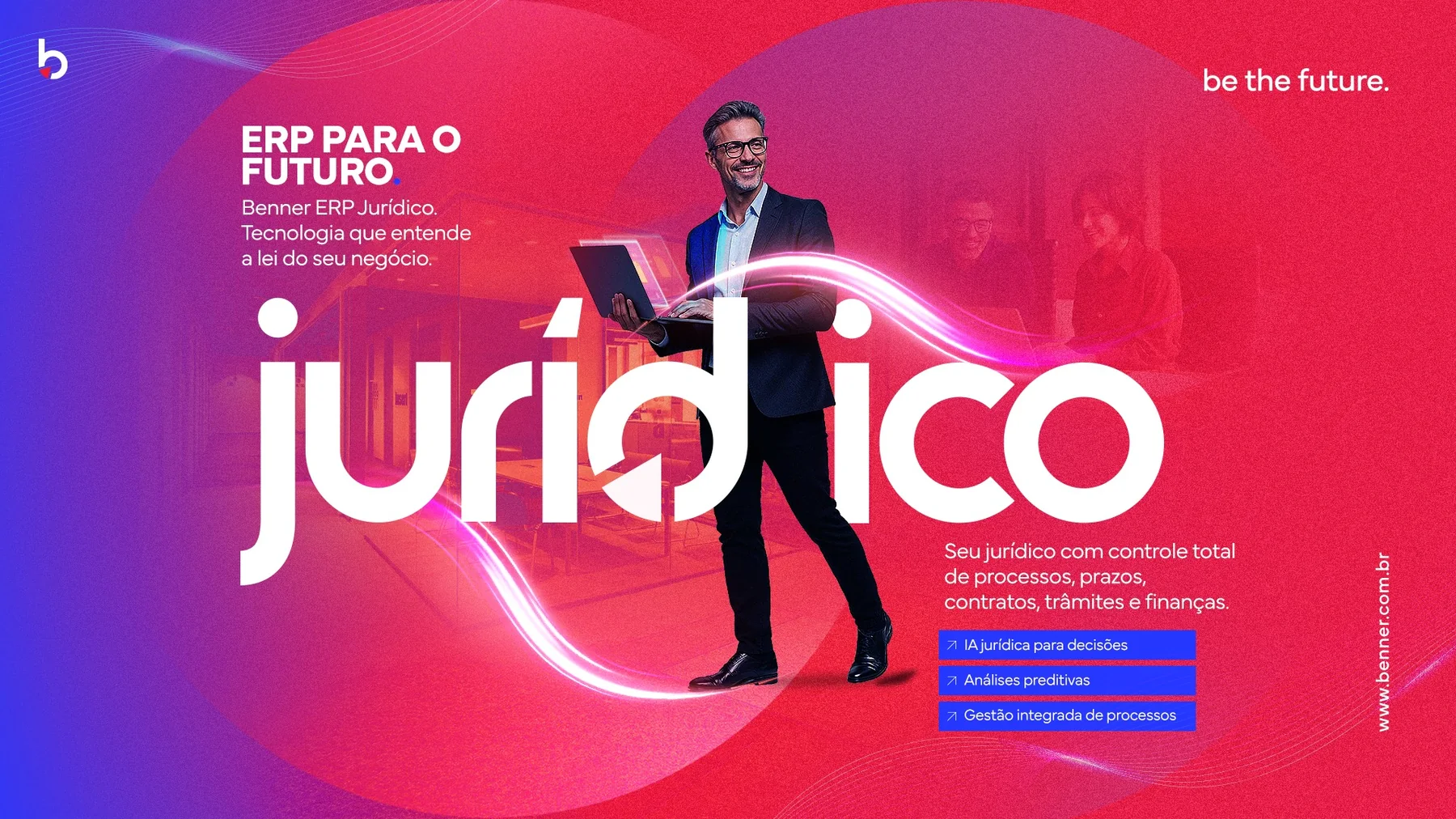 Key visual Jurídico da Benner